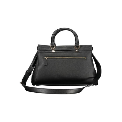 Guess Jeans Schwarz Polyethylen Frauen Handtasche