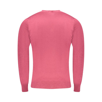 Cavalli Class Roter Viskose Pullover für Männer