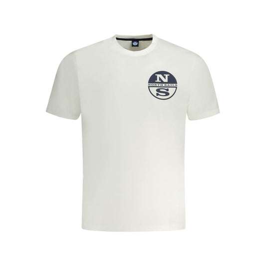 North Sails Weißes Baumwolle Männer T-Shirt
