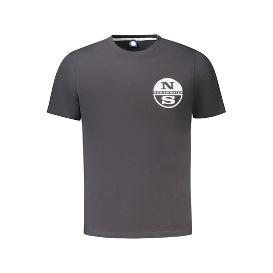 North Sails Schwarzes Baumwolle Männer T-Shirt