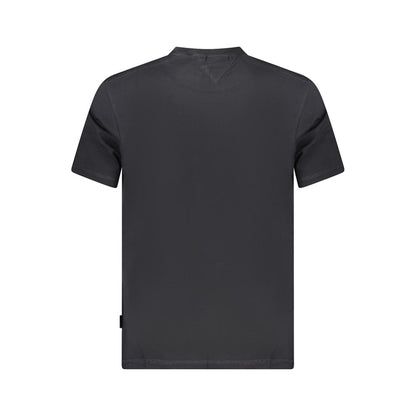 Napapijri Schwarzes Baumwolle Männer T-Shirt
