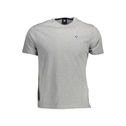North Sails Braunes Baumwoll-T-Shirt für Männer