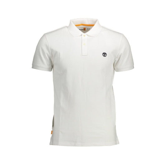 Timberland Weißes Baumwoll-Poloshirt für Männer