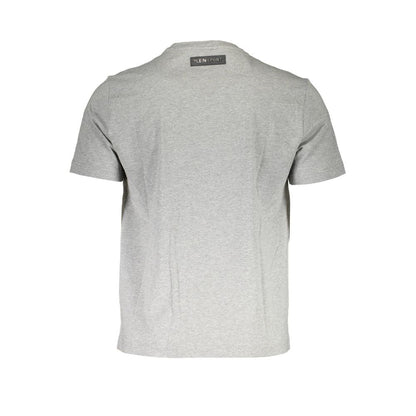 Plein Sport Braunes Baumwoll-T-Shirt für Männer