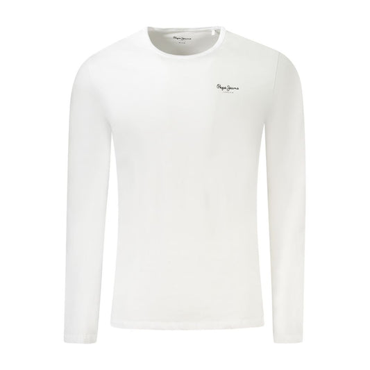 Pepe Jeans Weißes Baumwolle Männer T-Shirt