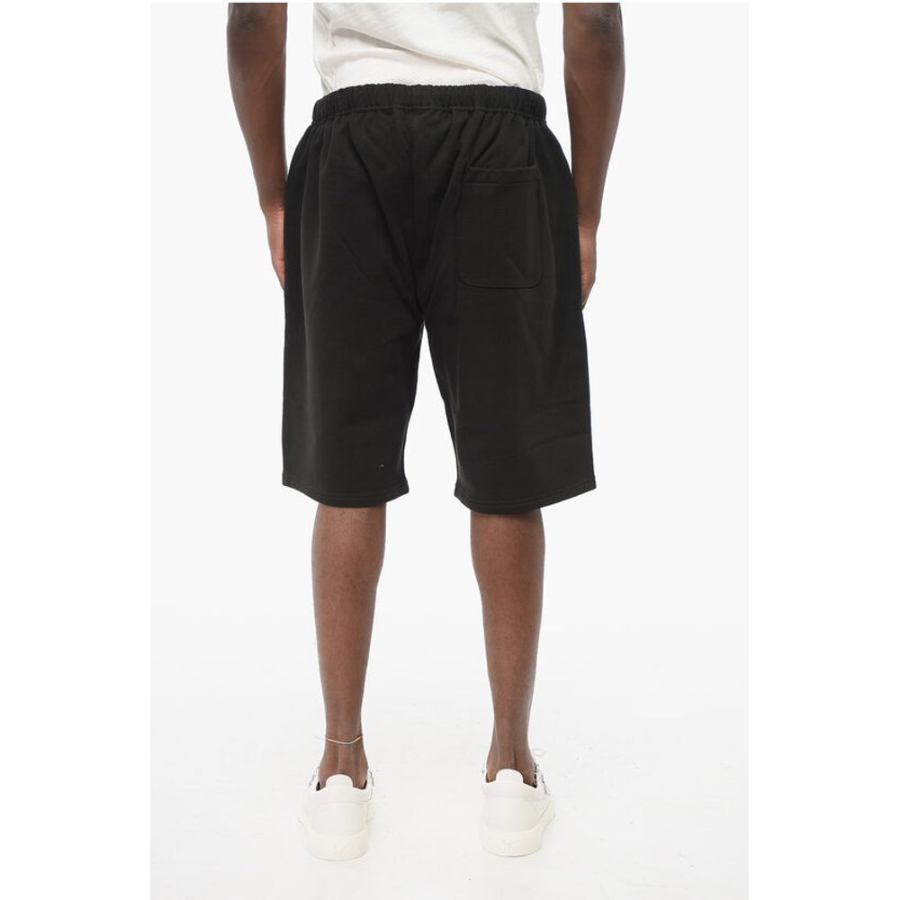 Kenzo Shorts aus gebürsteter Baumwolle mit Logoaufnäher