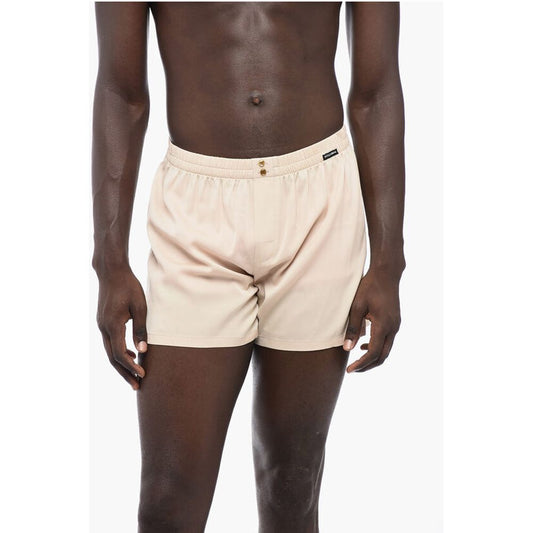 Dolce & Gabbana UNDERWEAR Seidenshorts mit Gummibund