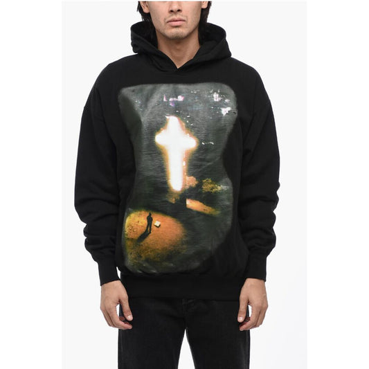 1989 Studio Baumwoll-Kapuzen-Sweatshirt mit Maxi-Print
