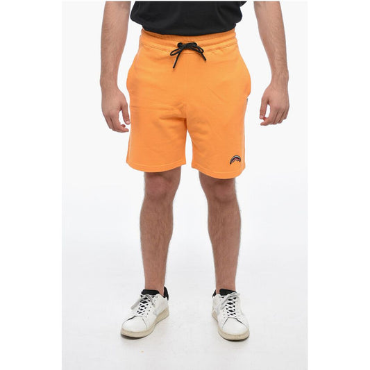 Sprayground Shorts aus gebürsteter Baumwolle mit gesticktem Logo