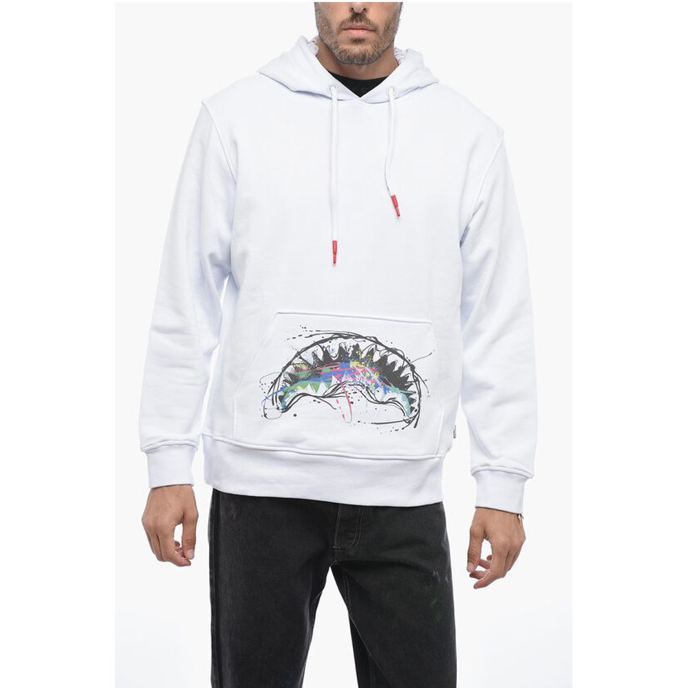 Sprayground Kapuzenpullover aus gebürsteter Baumwolle mit kontrastierendem Druck