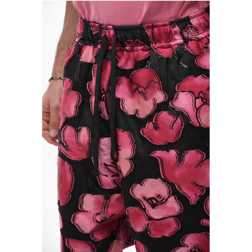 4SDesigns Zweifarbige Shorts mit Blumenmotiv