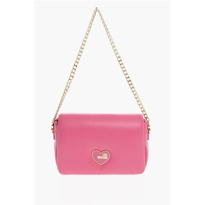 Moschino LOVE Crossbody-Tasche aus Kunstleder mit goldener Kette