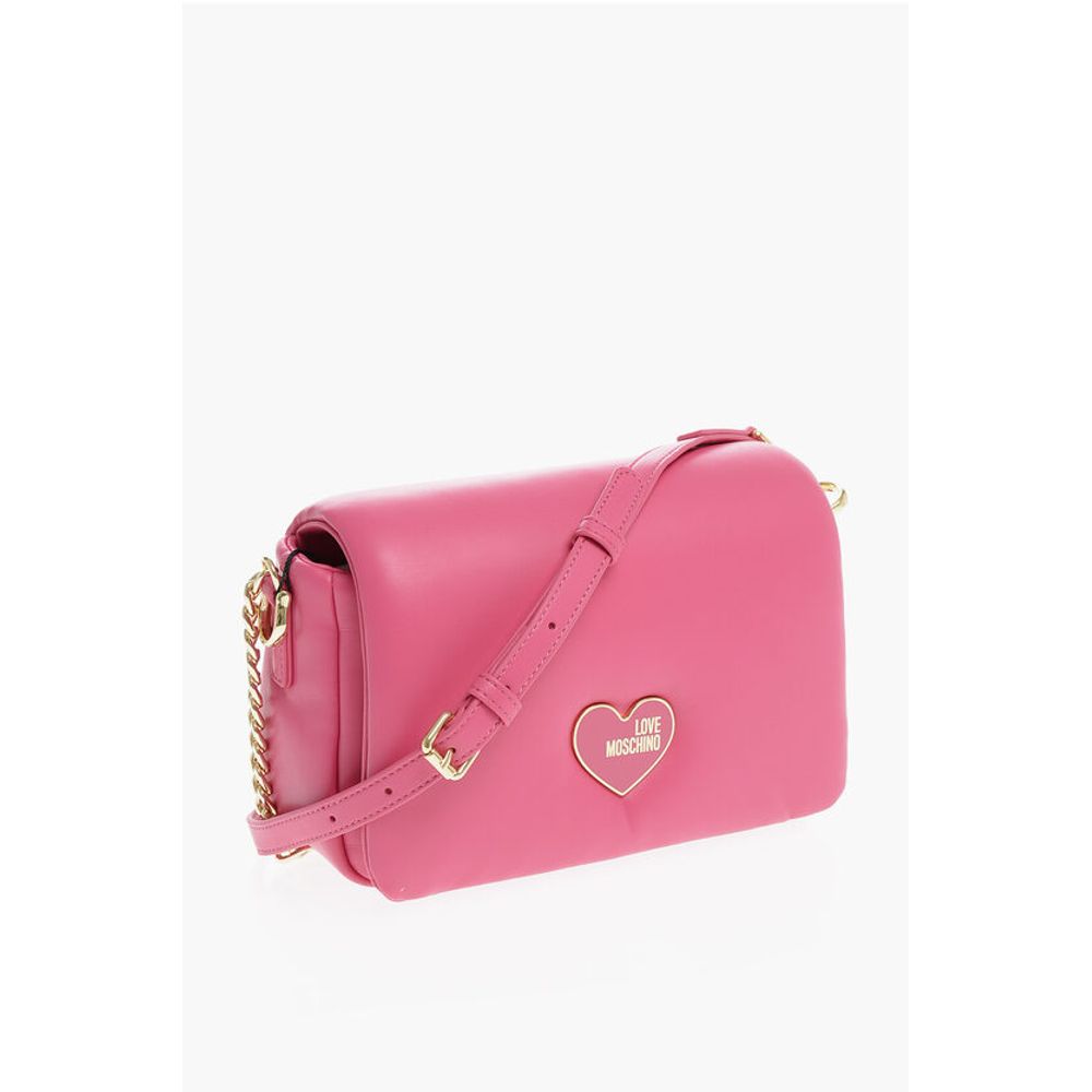Moschino LOVE Crossbody-Tasche aus Kunstleder mit goldener Kette