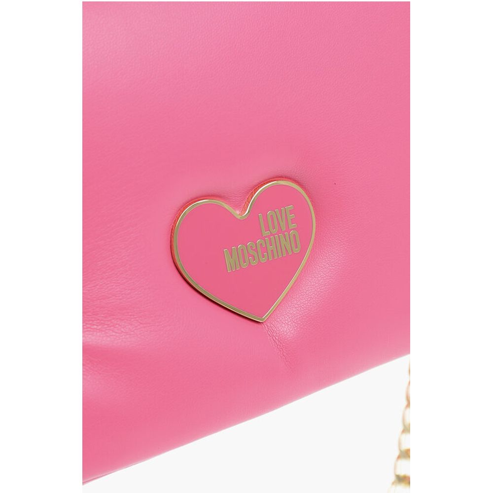 Moschino LOVE Crossbody-Tasche aus Kunstleder mit goldener Kette