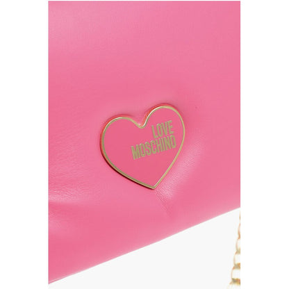 Moschino LOVE Crossbody-Tasche aus Kunstleder mit goldener Kette