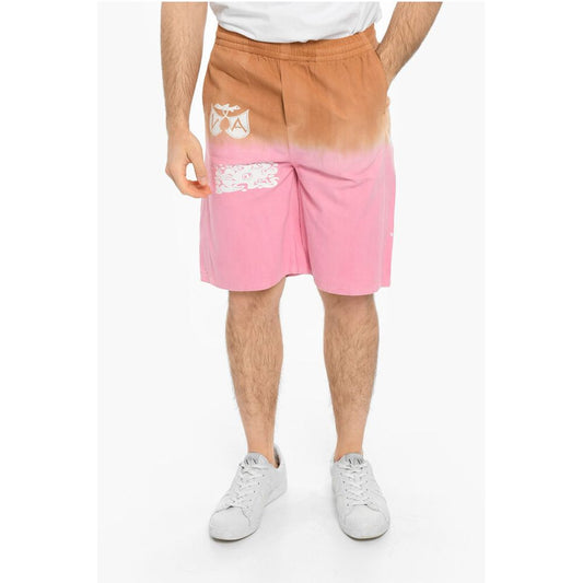 Vyner Articles Twill-Baumwollshorts mit Dip-Dye-Effekt