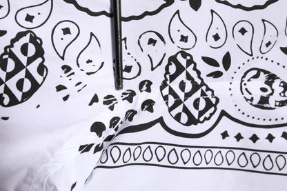 Dolce & Gabbana Weißes Bandana Print MARTINI Kleid Hemd