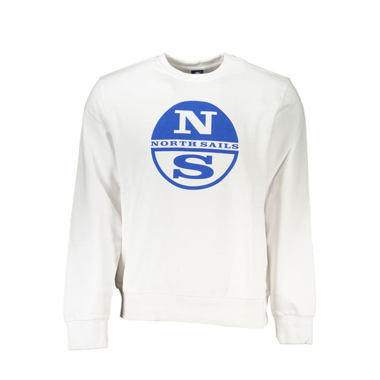 North Sails Weißer Baumwollpullover für Männer