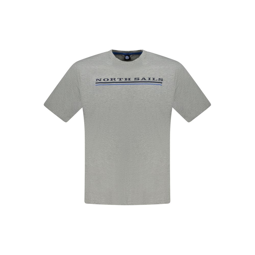 North Sails Braunes Baumwoll-T-Shirt für Männer