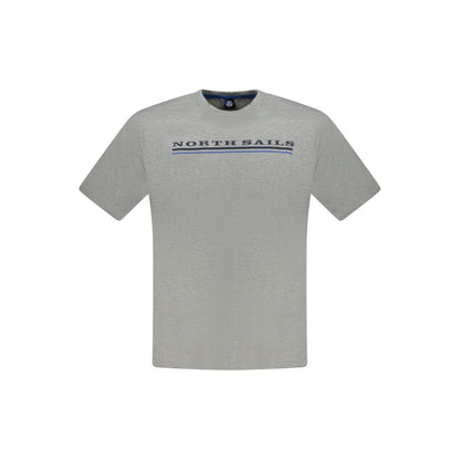 North Sails Braunes Baumwoll-T-Shirt für Männer