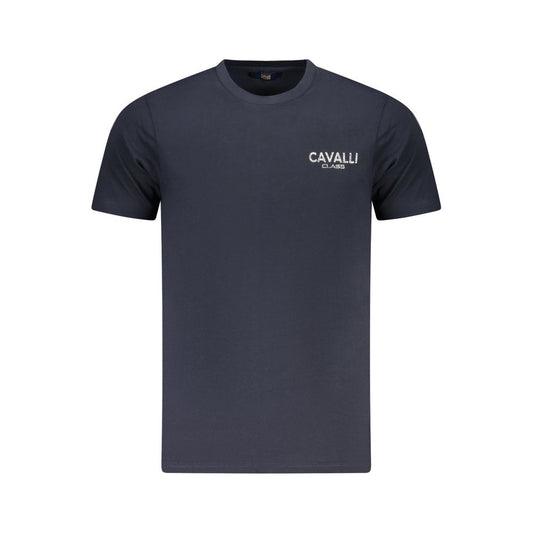 Cavalli Class Blau Baumwolle Männer T-Shirt