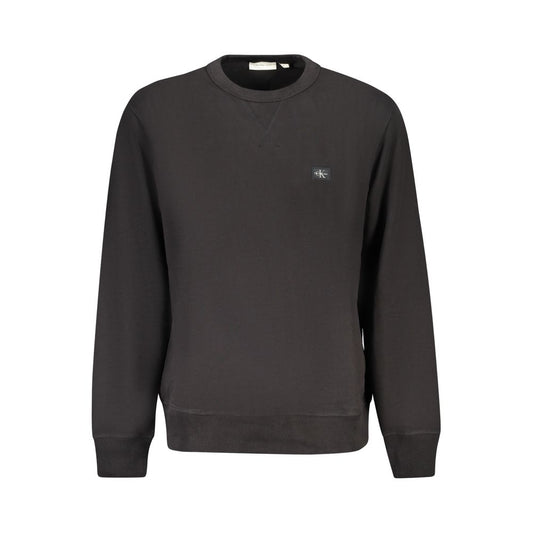 Calvin Klein Schwarzer Baumwollpullover für Männer