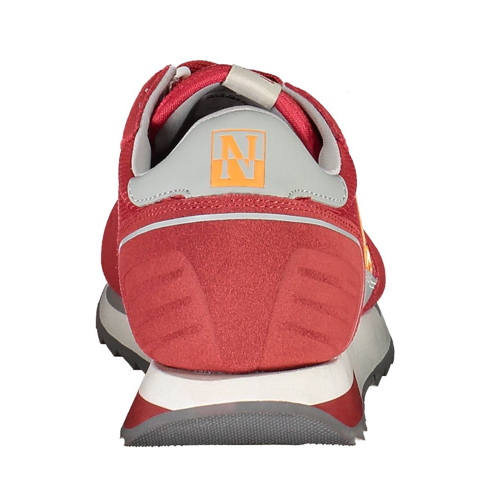 Napapijri Rote Leder Herren Sneaker