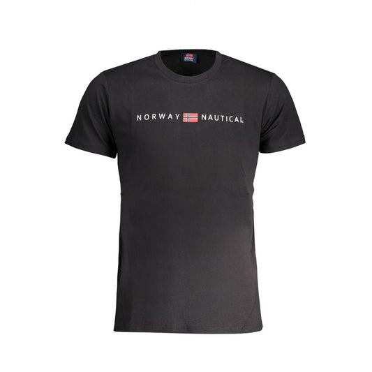 Norway 1963 Schwarzes T-Shirt aus Baumwolle