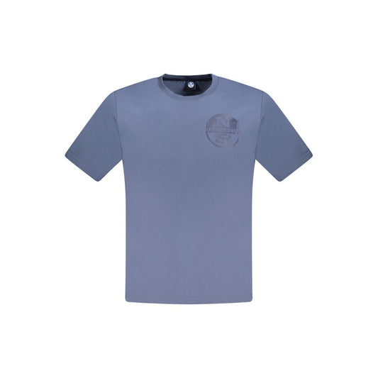 North Sails Blau Baumwolle Männer T-Shirt