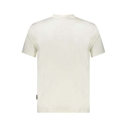 Napapijri Weißes Baumwolle Männer T-Shirt