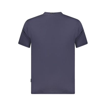 Napapijri Blaues Bio-Baumwoll-T-Shirt für Männer