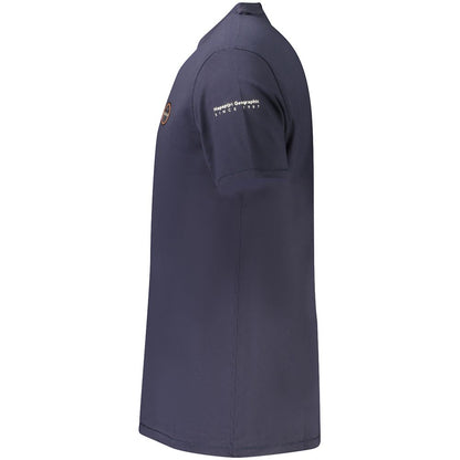 Napapijri Blaues Bio-Baumwoll-T-Shirt für Männer
