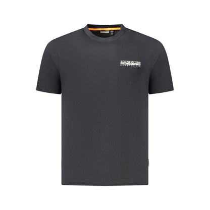 Napapijri Schwarzes Baumwolle Männer T-Shirt