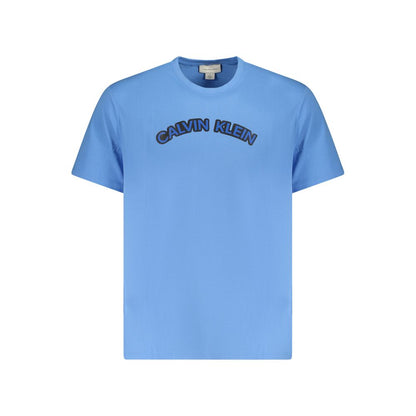 Calvin Klein Hellblaues Baumwolle Herren T-Shirt