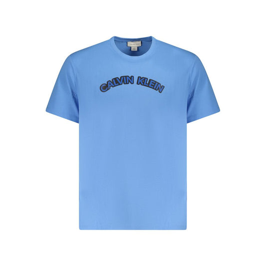 Calvin Klein Hellblaues Baumwolle Herren T-Shirt