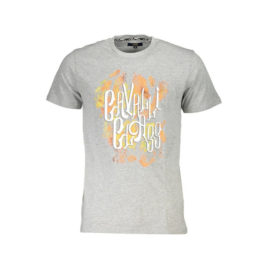 Cavalli Class Braunes Baumwoll-T-Shirt für Männer