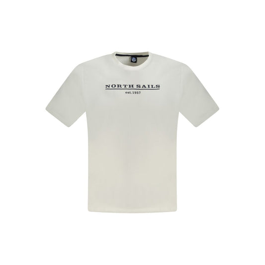 North Sails Weißes Baumwolle Männer T-Shirt