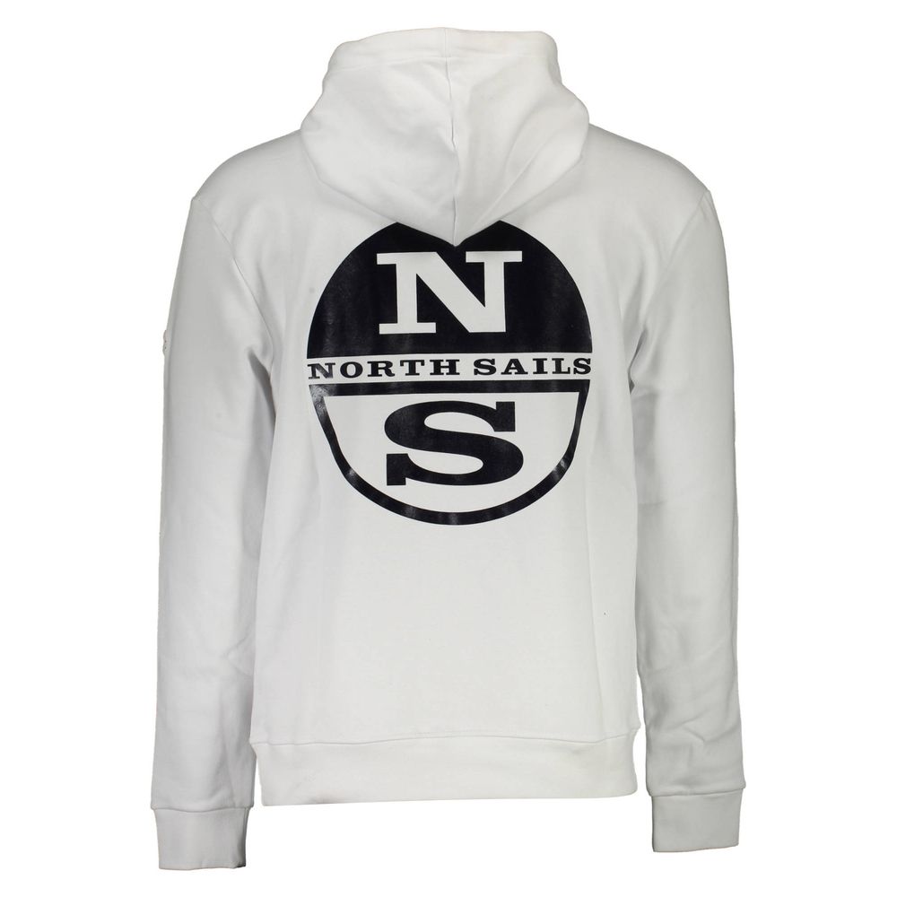 North Sails Weißer Baumwollpullover für Männer