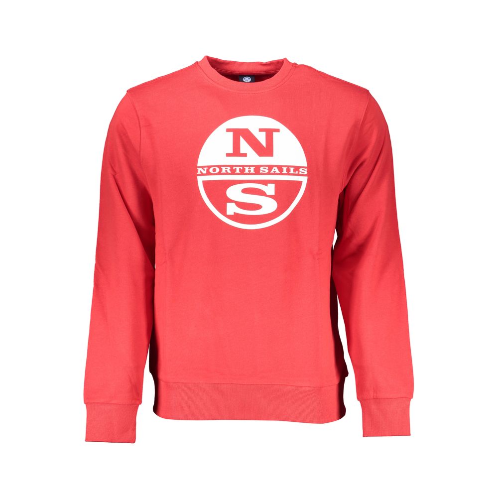 North Sails Roter Baumwollpullover für Männer
