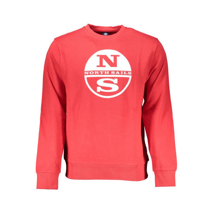 North Sails Roter Baumwollpullover für Männer
