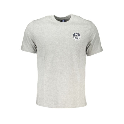 North Sails Braunes Baumwoll-T-Shirt für Männer