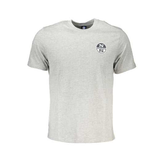 North Sails Braunes Baumwoll-T-Shirt für Männer