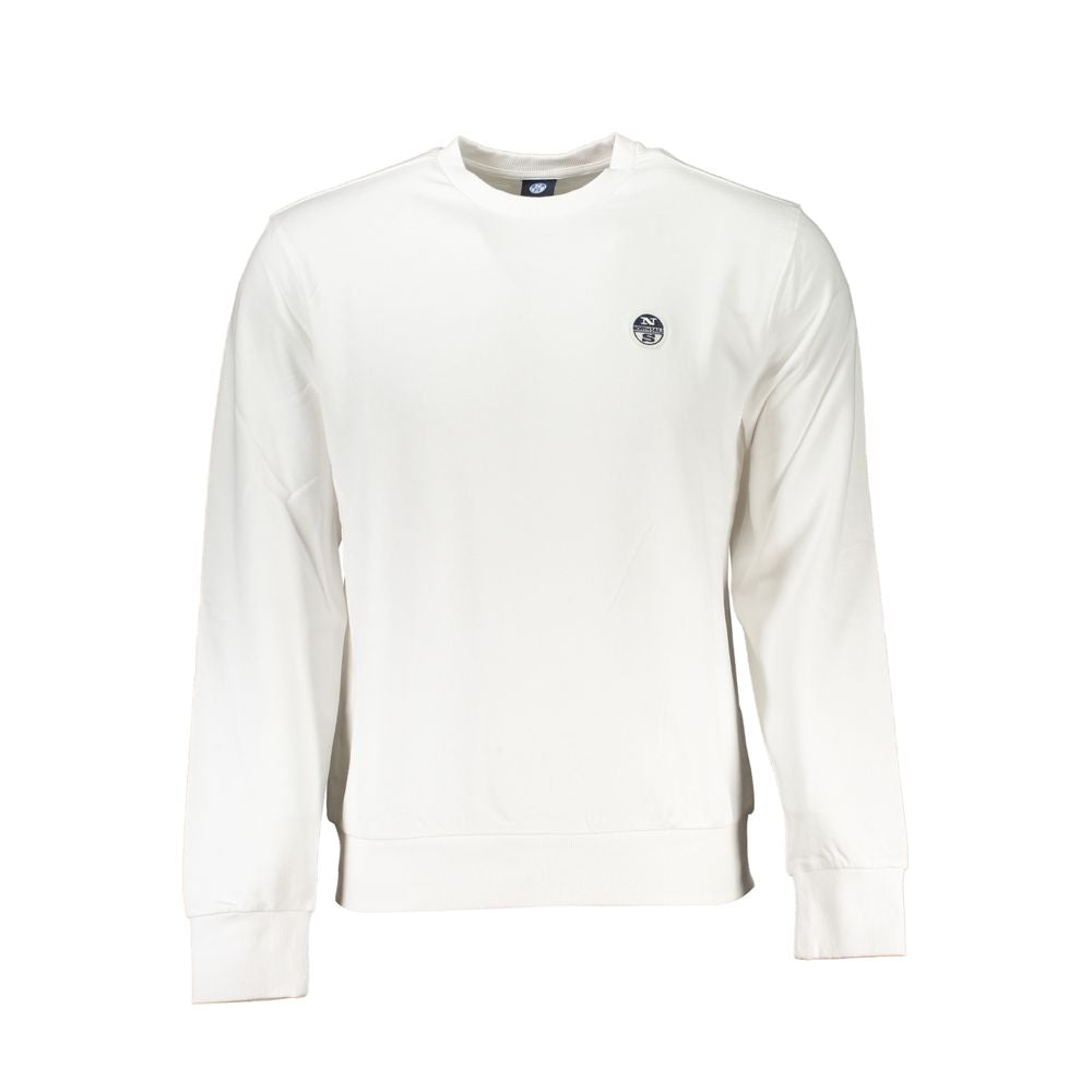 North Sails Weißer Baumwollpullover für Männer