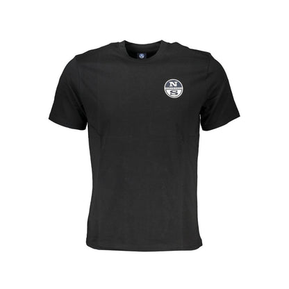 North Sails Schwarzes T-Shirt aus Baumwolle