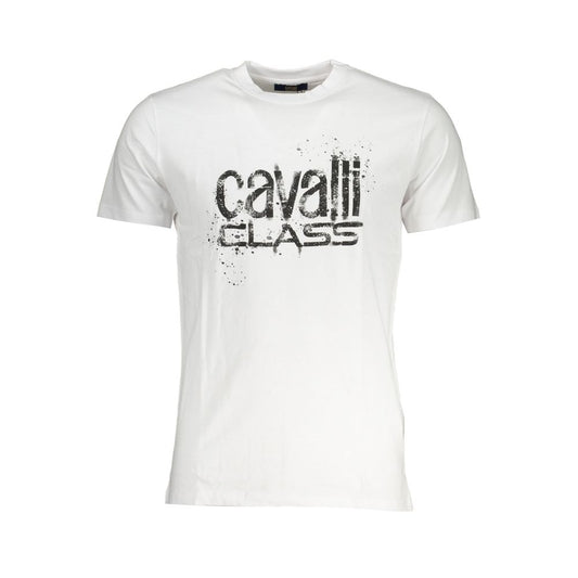 Cavalli Class T-Shirt aus weißer Baumwolle