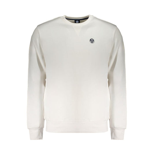 North Sails Weißer Baumwollpullover für Männer