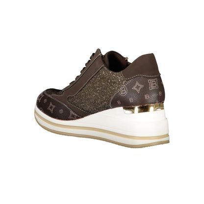 Laura Biagiotti Brauner Polyester Damen Sneaker