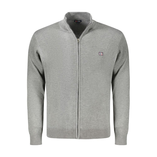 Norway 1963 Braune Polyester Herren Strickjacke