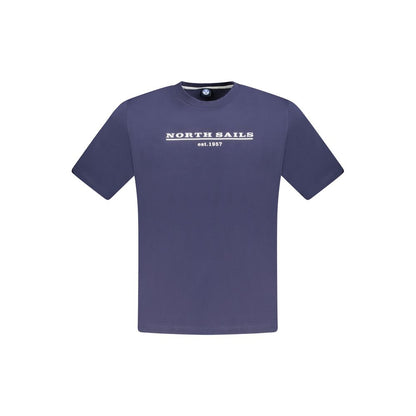 North Sails Blau Baumwolle Männer T-Shirt