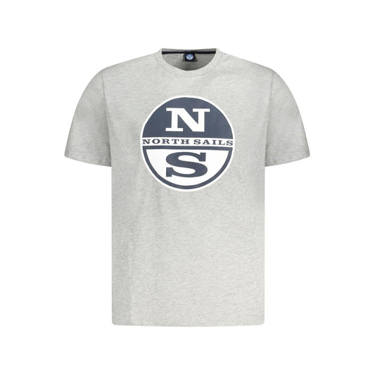 North Sails Braunes Baumwoll-T-Shirt für Männer